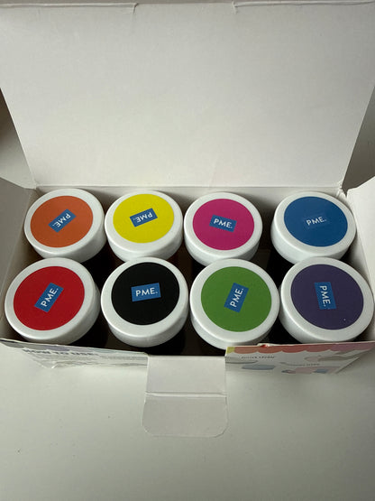 PME - Paste food colour pack of 8