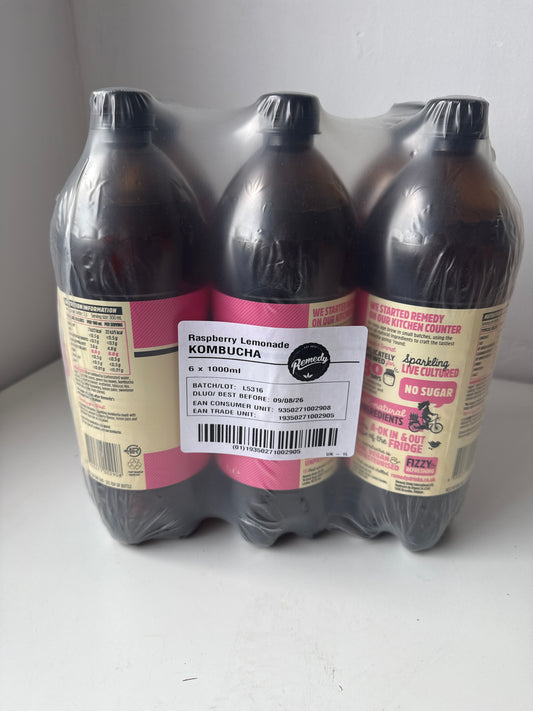 Kombucha - Raspberry Lemonade (6x1000ml)