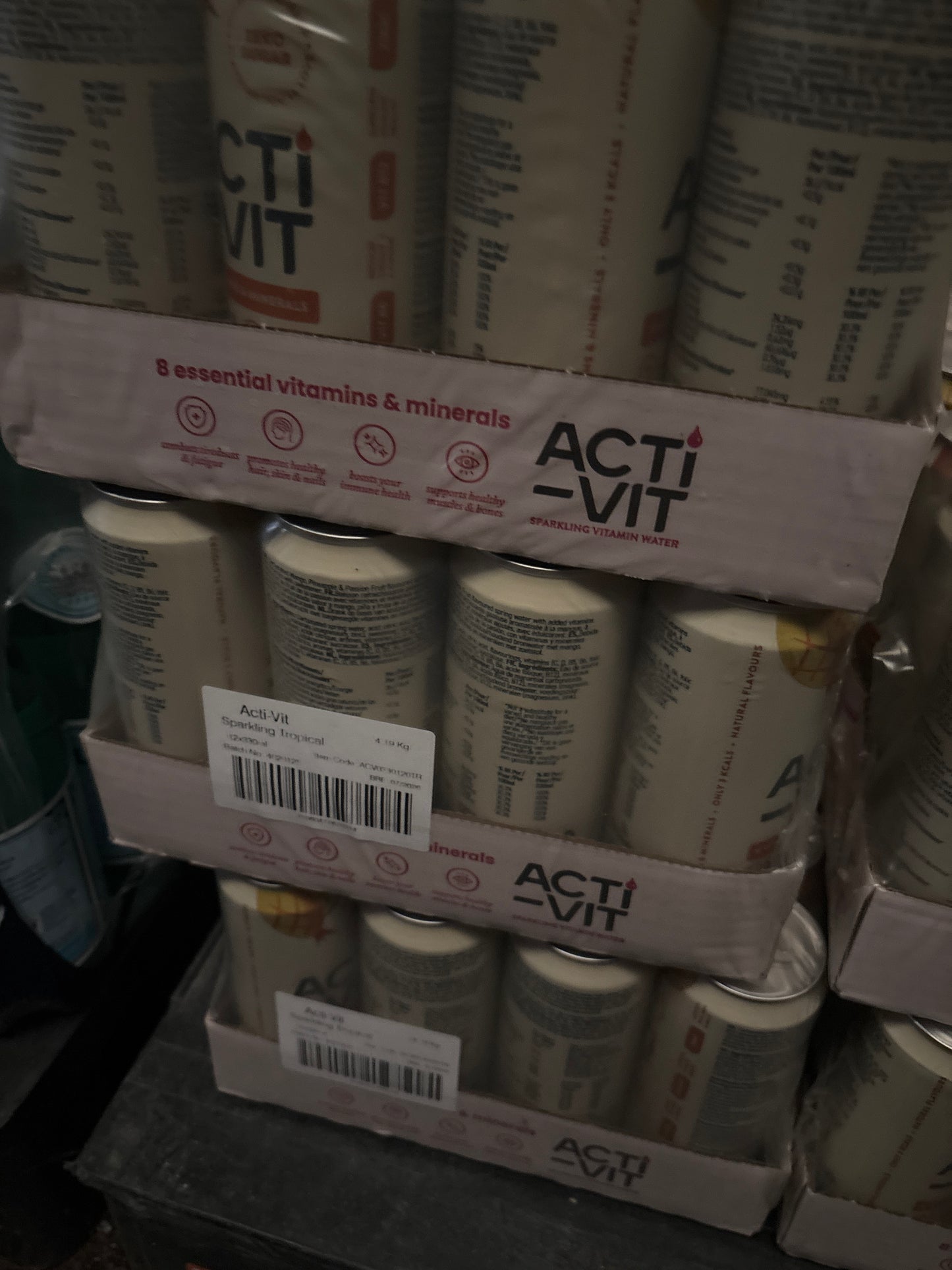 Acti- vit sparkling tropical 12pk