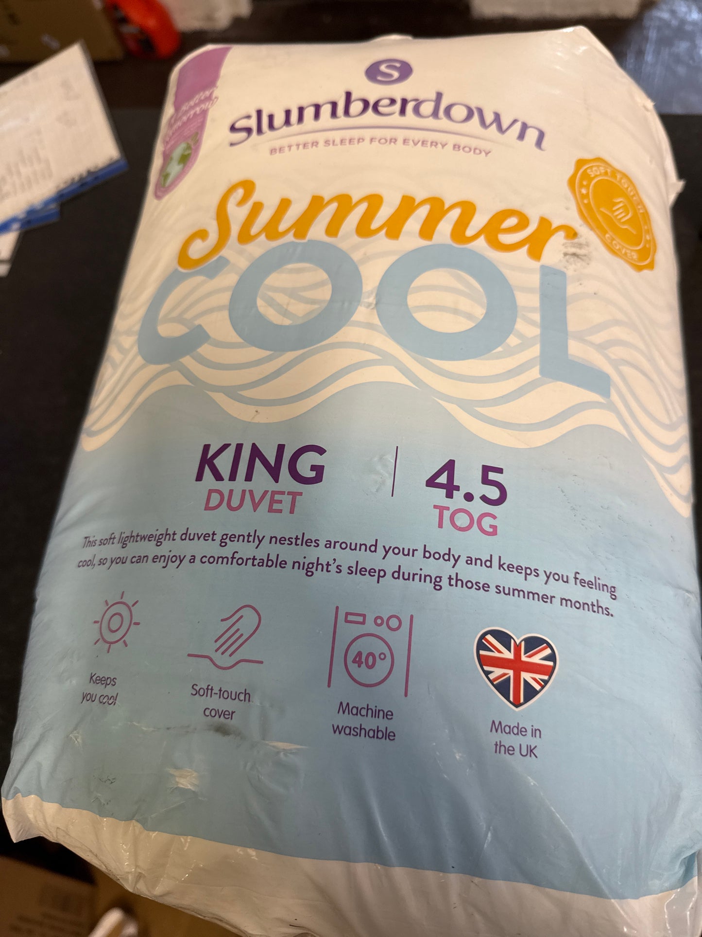 Slumberdown Cool Summer duvet - 4.5 tog king