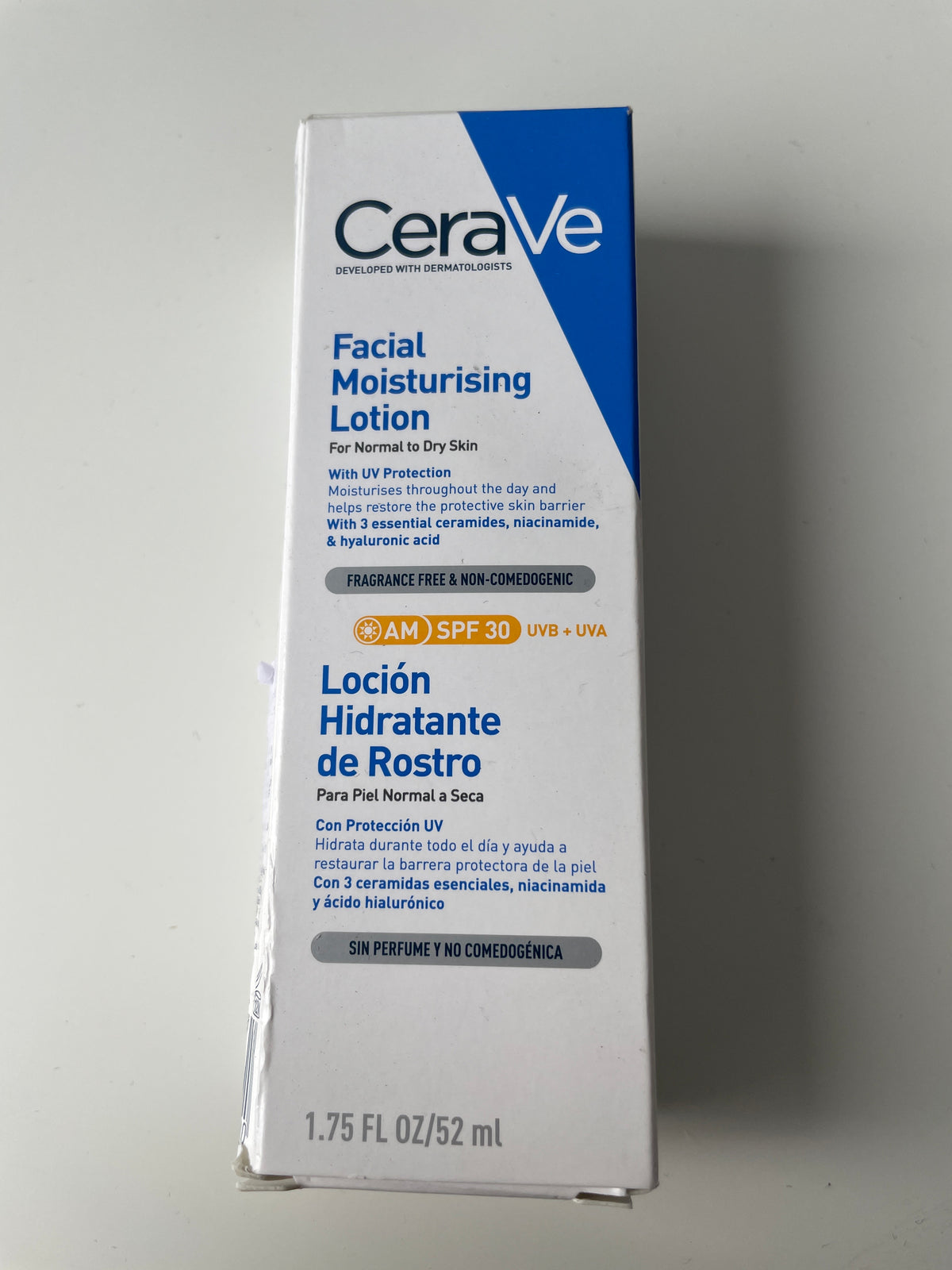 CeraVe AM Facial Moisturiser SPF30 Normal to Dry Skin 52ml