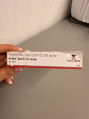 Menarini - Tretinoin Gel USP - 0.1% w/w - Acne Cream