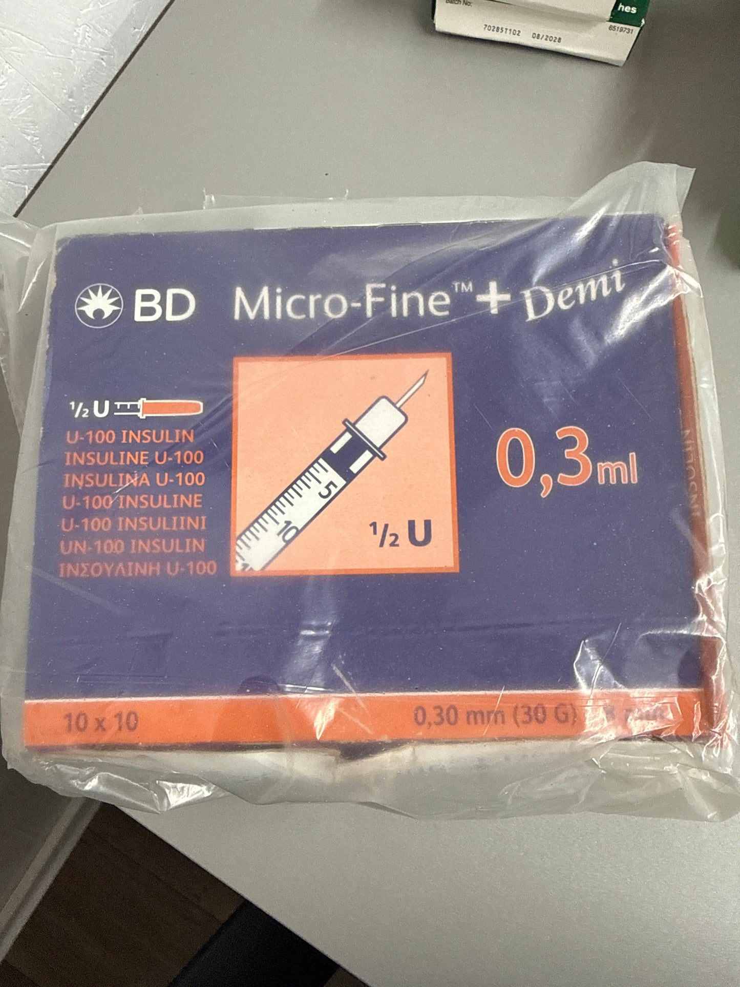 BD Microfine Demi 0.3ml Disposable Syringes