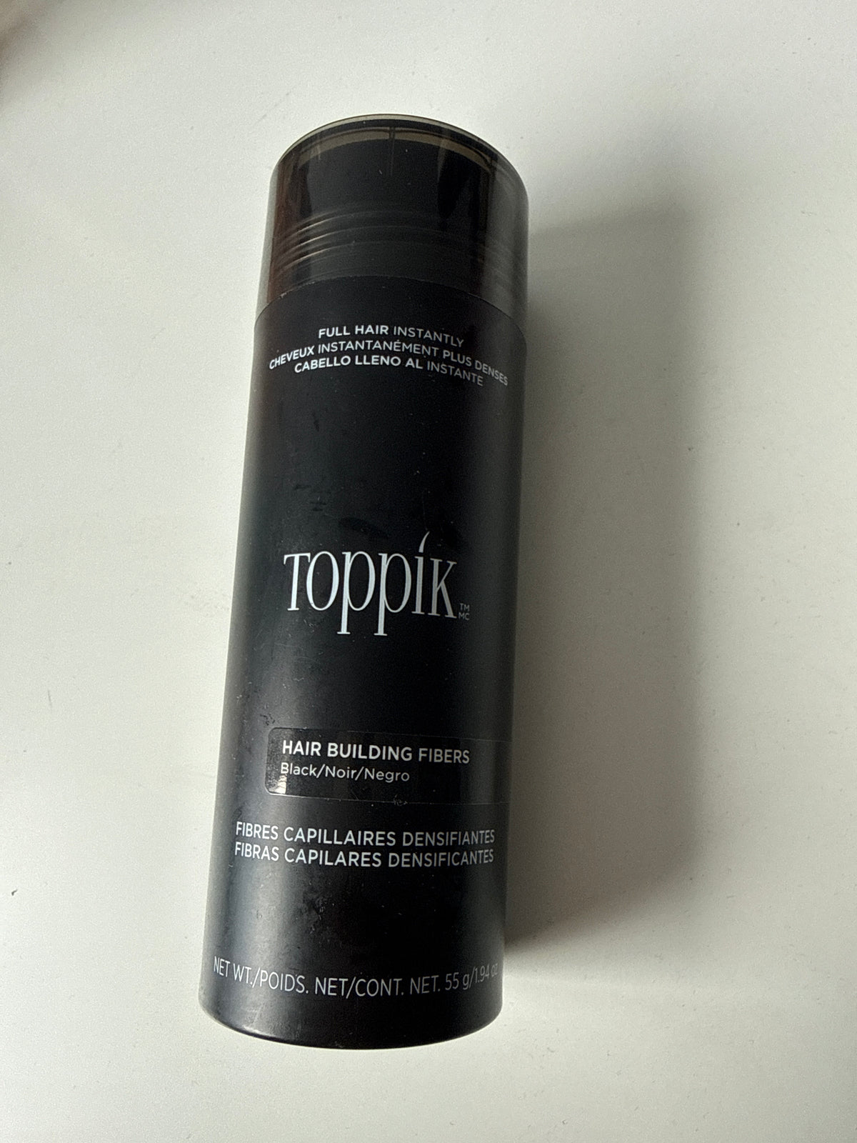 Toppik, Hair Building Fibres Powder for a Thicker-looking Hairline - Shade: Black 55g