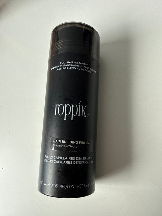 Toppik, Hair Building Fibres Powder for a Thicker-looking Hairline - Shade: Black 55g