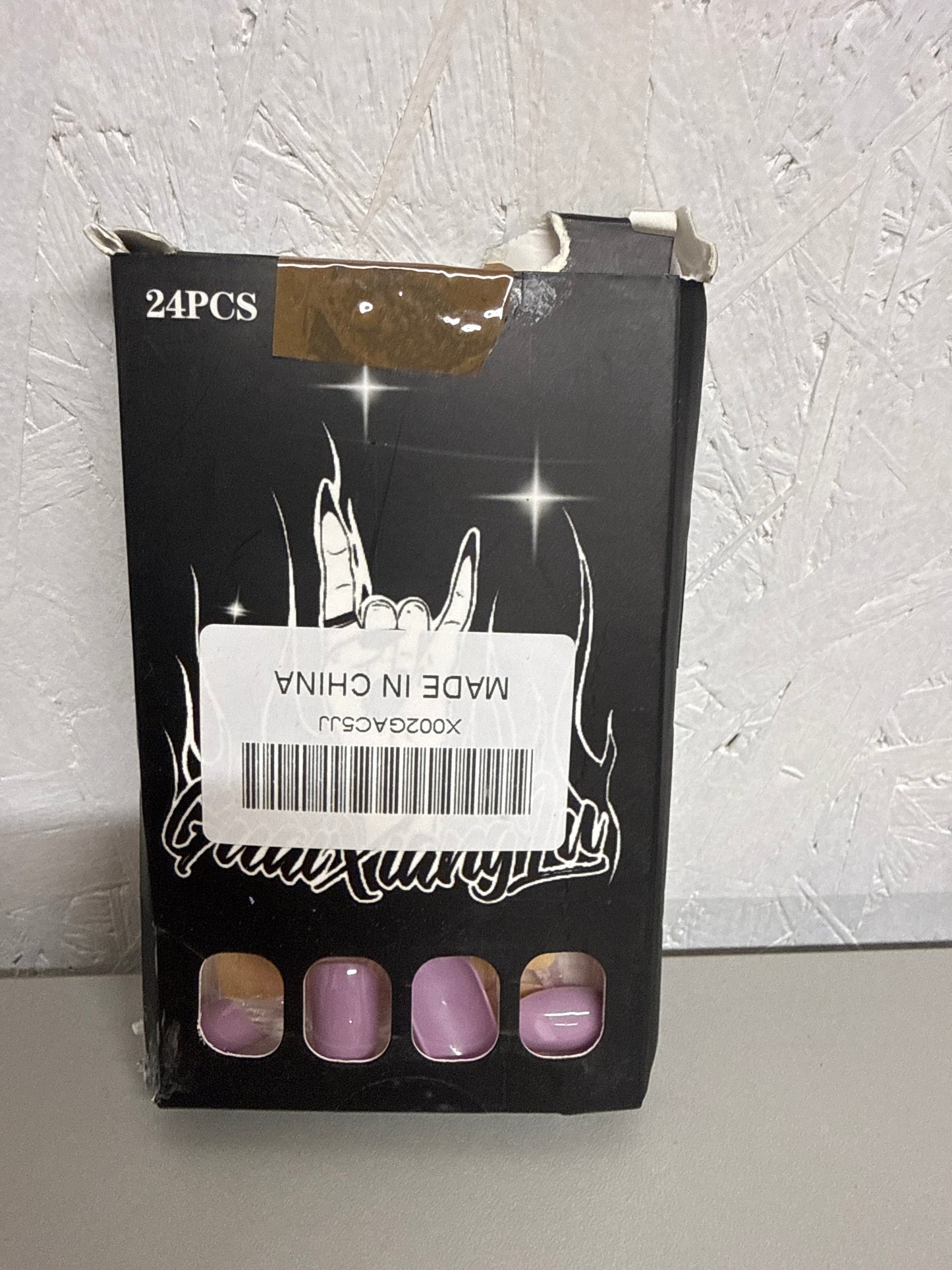 24Pcs Purple/Lilac stick on nails