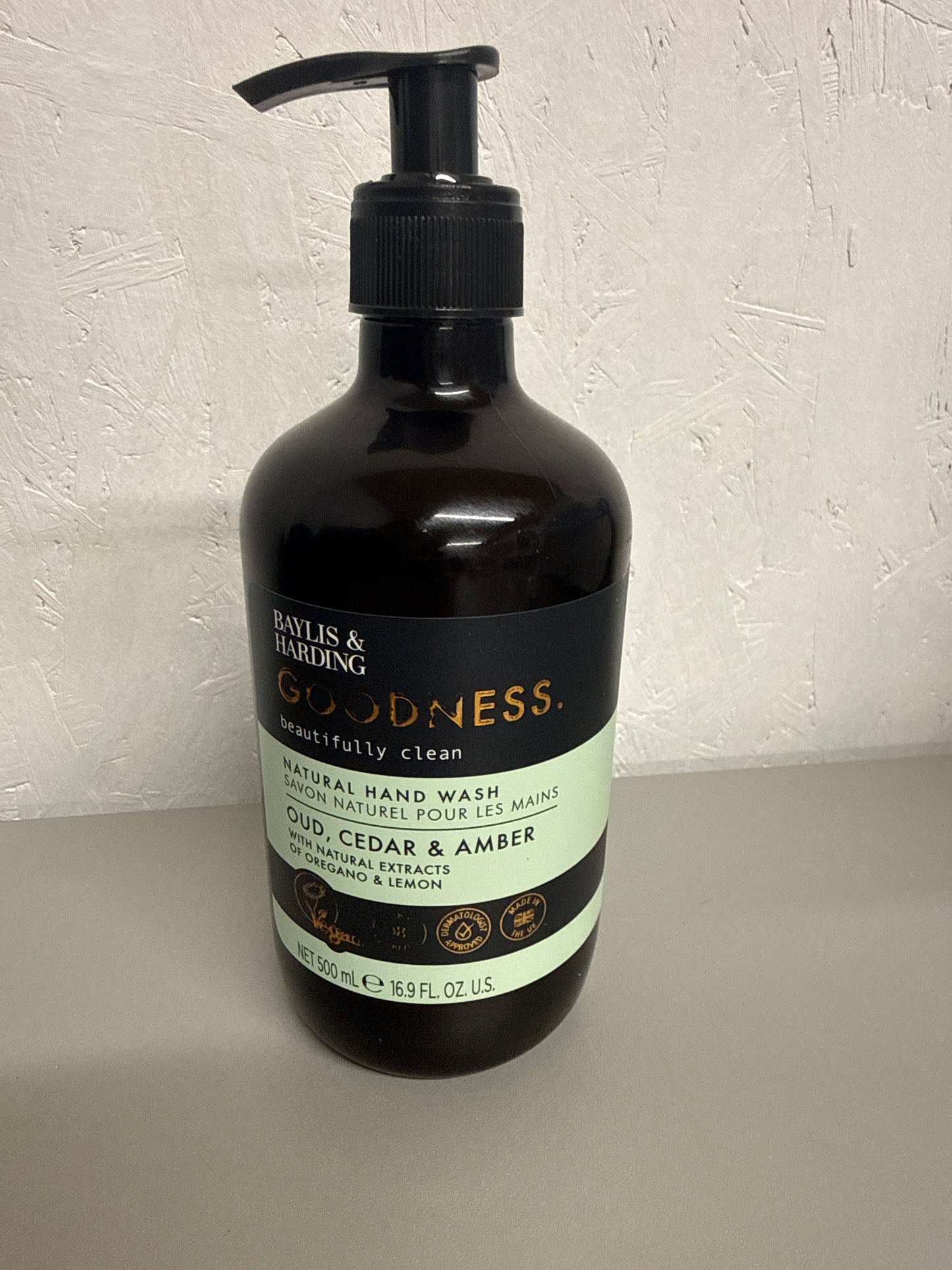 Baylis & Harding Goodness Oud Cedar & Amber Hand Wash 500ml