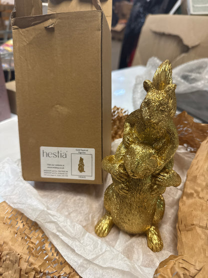 Widdop Hestia Gold Squirrel Figure