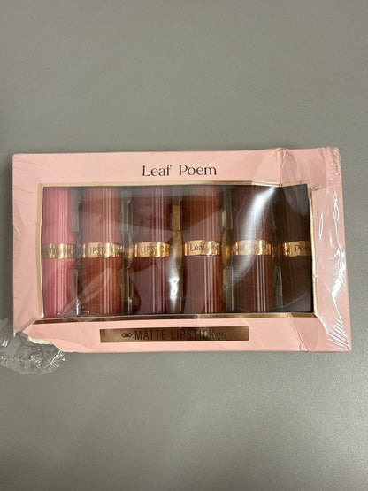 Leaf Poem - 6 Pack Matte Lipstick