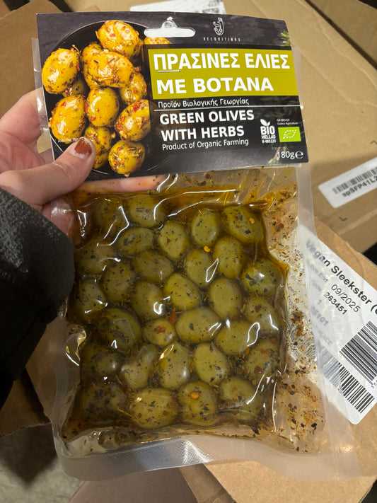 Green Olives with Herbs
