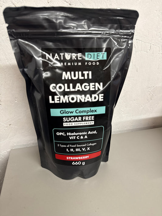 Nature Diet Multi Collagen Lemonade - Flavour: Strawberry 660g