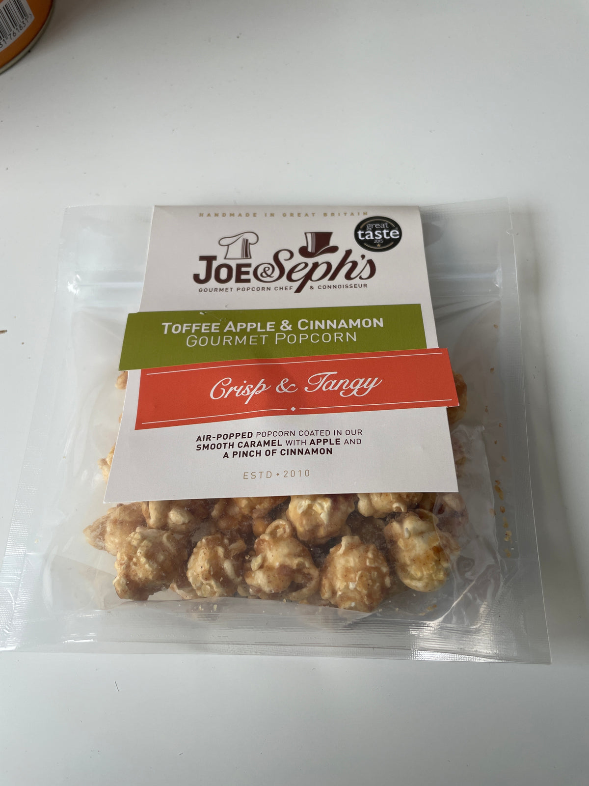 Joe & Seph’s toffee apple & cinnamon popcorn
