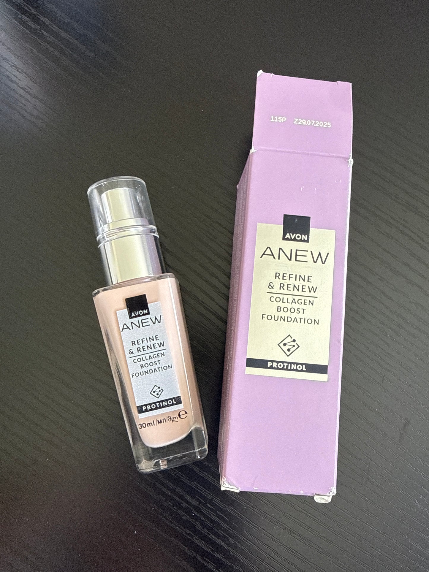 AVON Anew Protinol Refine & Renew Foundation - 30ml - Shade: 115P Pale Pink