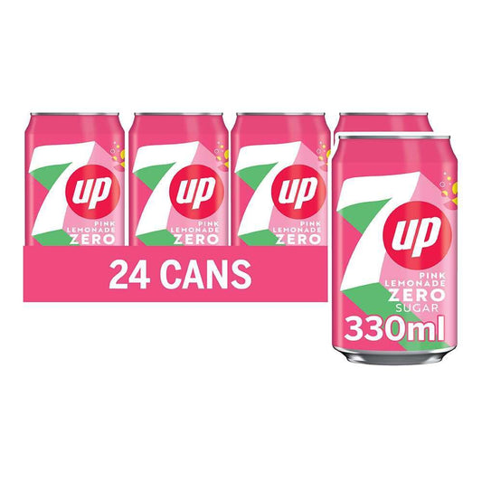 7up Pink Lemonade Cans 24pk
