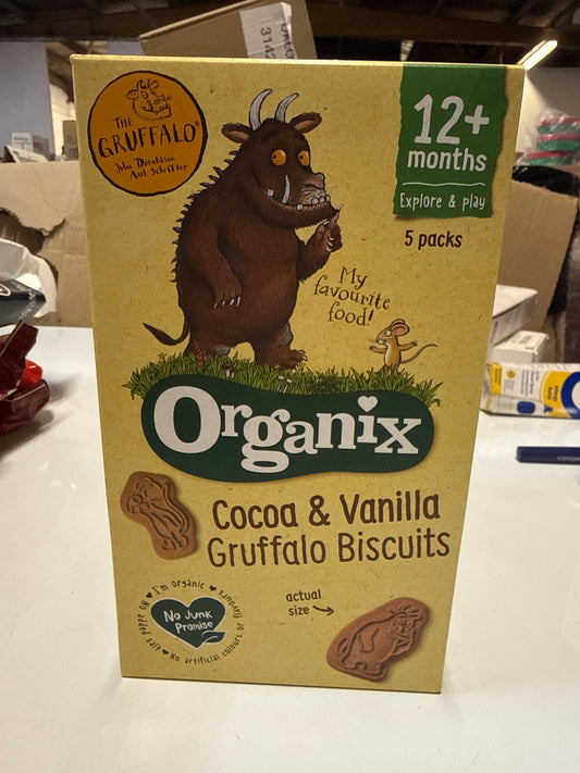 Organix Cocoa & Vanilla Gruffalo Biscuits