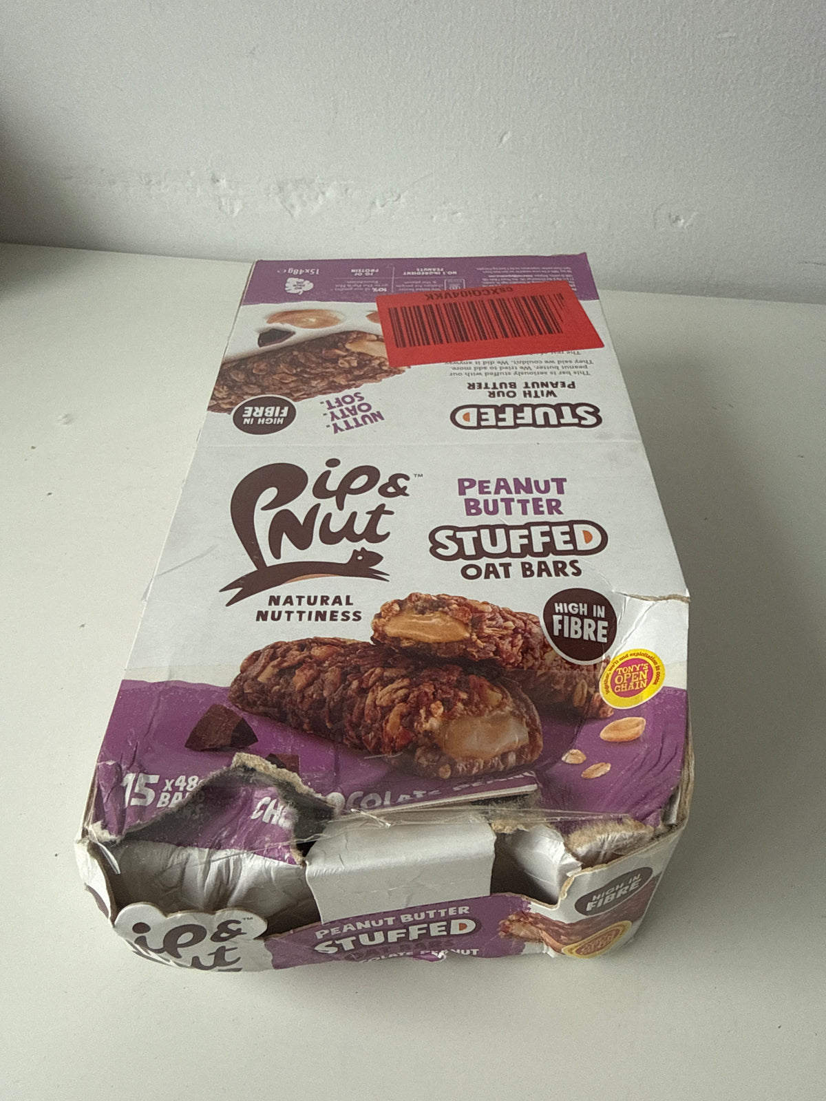 Pip & Nut - Peanut Butter Stuffed Oat Bars (15x45g Bars)