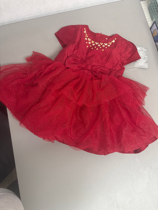 Disney - Minnie Mouse Red Dress - Size: UK 12-18 Months