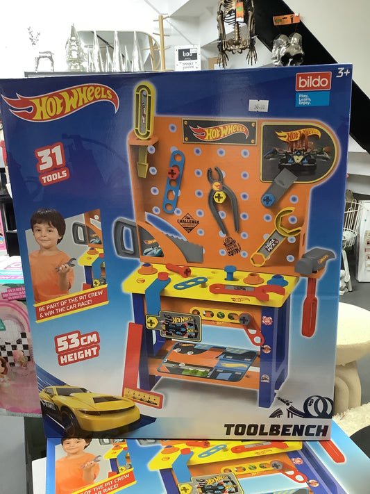 Hot wheels tool bench