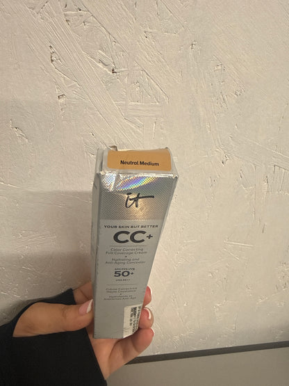 iT Cosmetics CC+ Cream SPF 50+ Full-Coverage CC Cream - Shade: Neutral Medium
