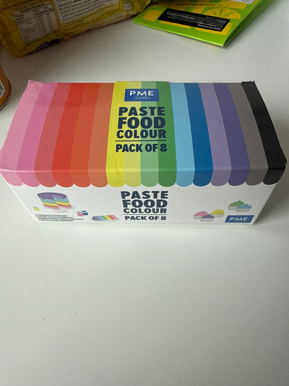 PME - Paste food colour pack of 8