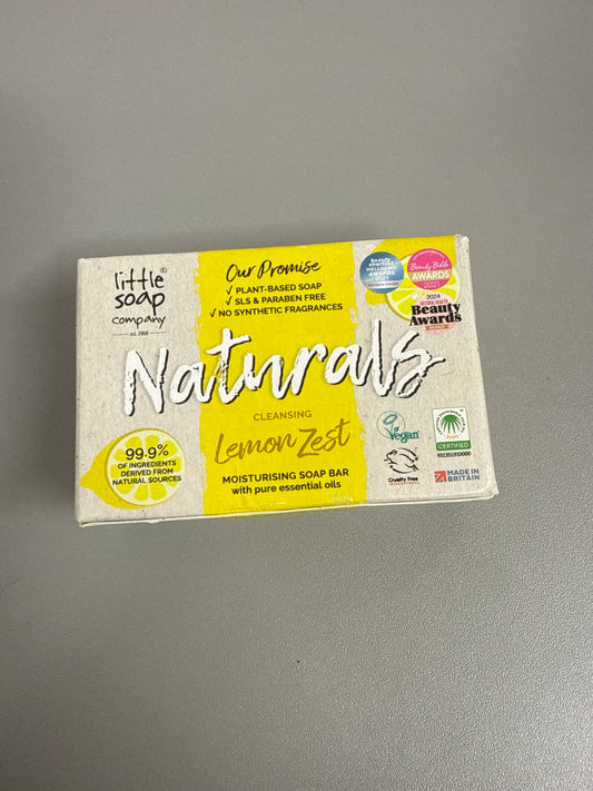 Little Soap Company Natural Range - Lemon Zest Soap Bar, 100g
