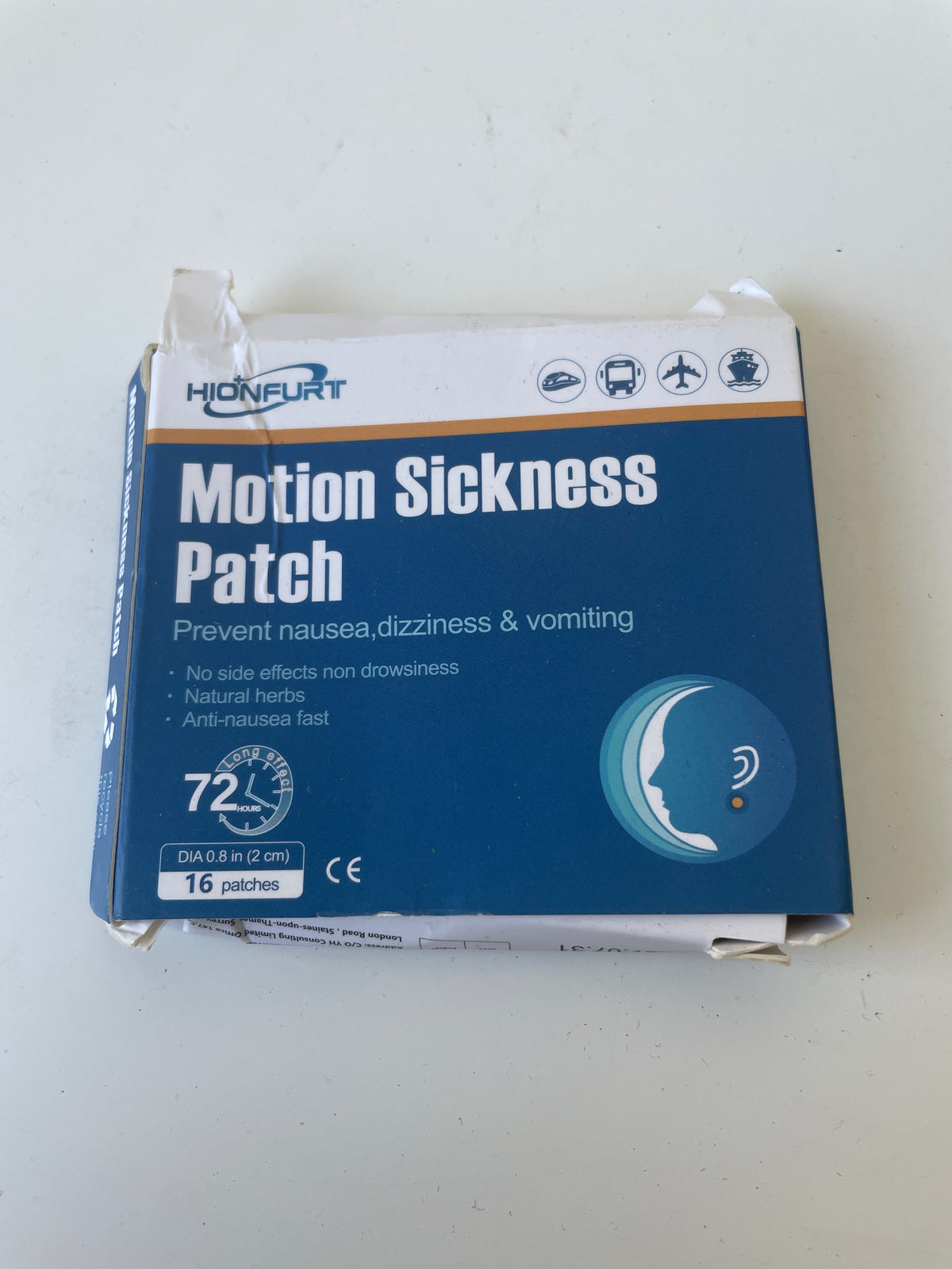 Hionfurt - Motion sickness patch (16 patches)