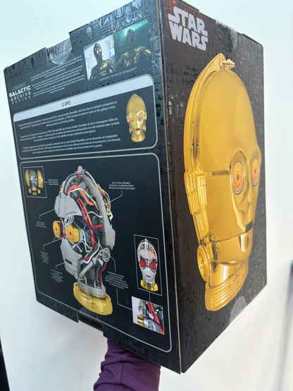 C-3PO Premium Electronic Head with Lights and Sounds Star Wars Galactic Archive