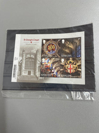 2017 Windsor Castle Miniature Sheet Royal Mail Stamps