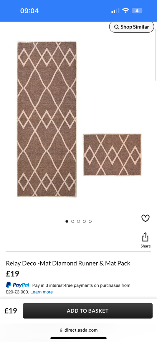Relay Deco -Mat Diamond Runner & Mat Pack