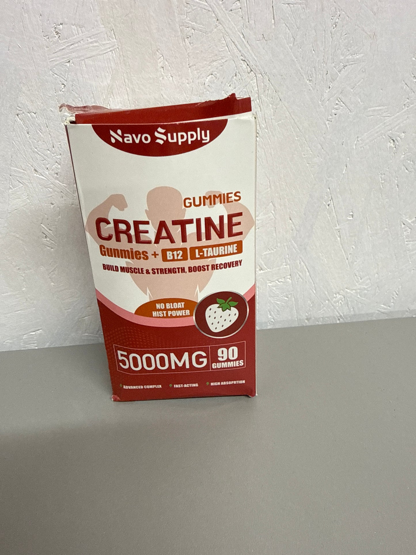 Navo Supply - Creatine Gummies - Strawberry Flavour (90 Gummies)