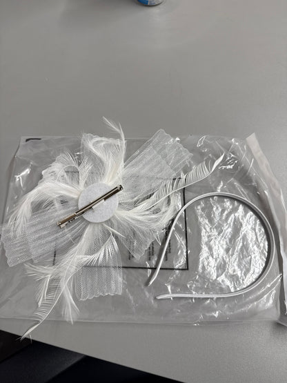 Headband With Clip Over Fascinator Piece