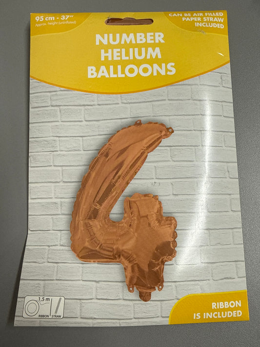 Number ‘4’ Balloon