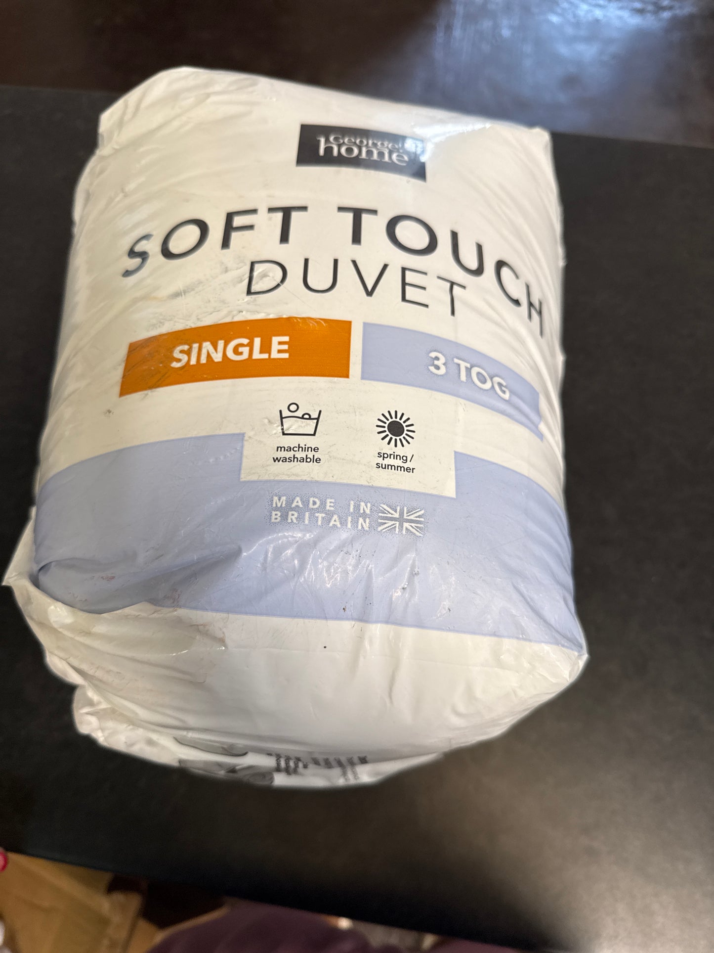 Soft touch duvet - single 3tog