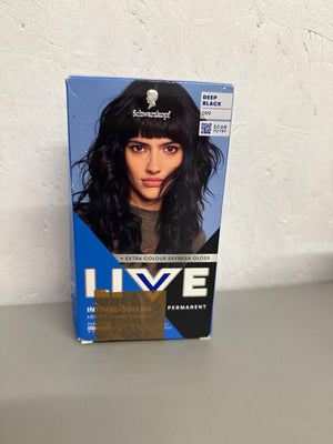 Schwarzkopf LIVE Intense Colour - Shade: 099 Deep Black