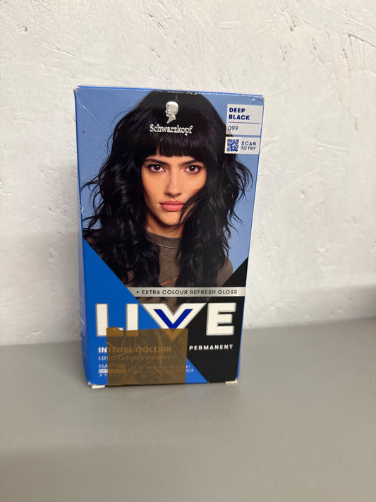 Schwarzkopf LIVE Intense Colour - Shade: 099 Deep Black