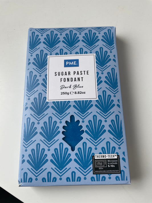 PME sugar paste fondant dark blue