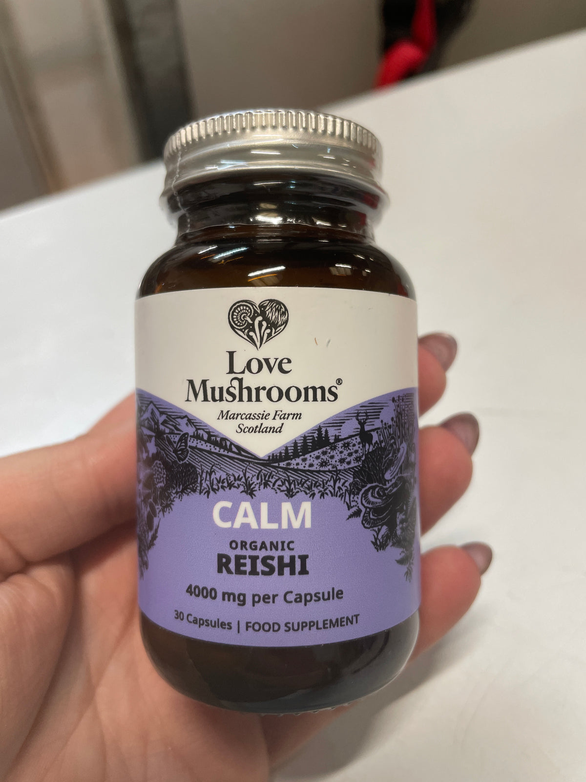 Love Mushrooms Calm Organic Reishi 30 Capsules
