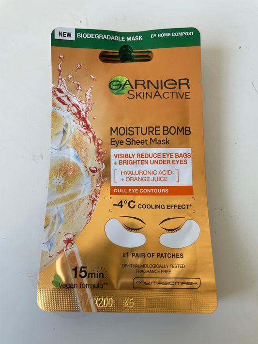 Garnier - Moisture Bomb Eye Sheet Mask Orange Dull Eye Contours