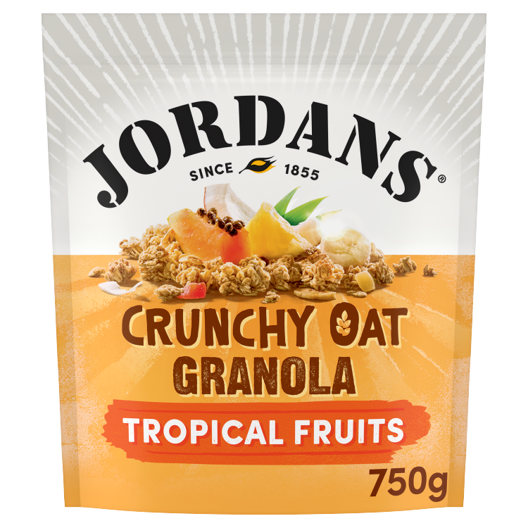 Jordans Granola Tropical;Breakfast Cereal;High Fibre 750g