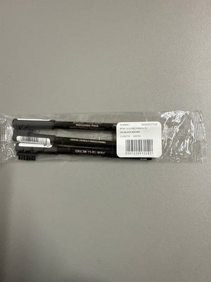 Rimmel Brow This Way Professional Brow Pencil - 004 Black/Brown *Pack Of 3*