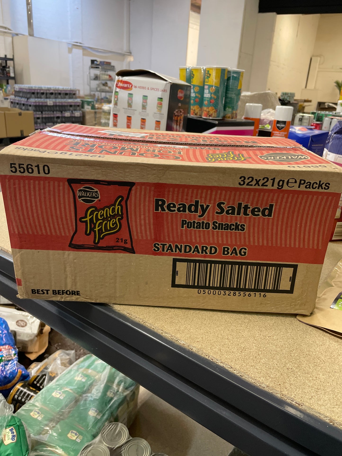 Walkers - Ready salted French fries box