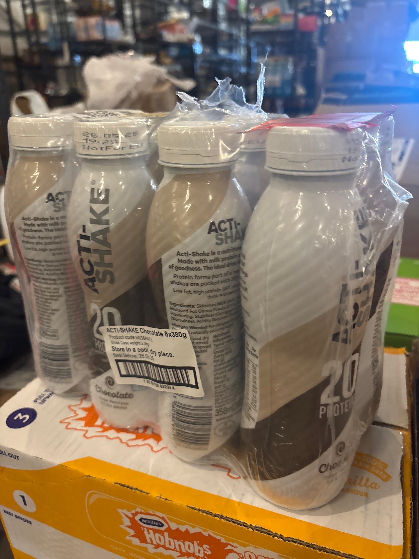 Acti-Shake chocolate High Protein Drinks - 8x380g