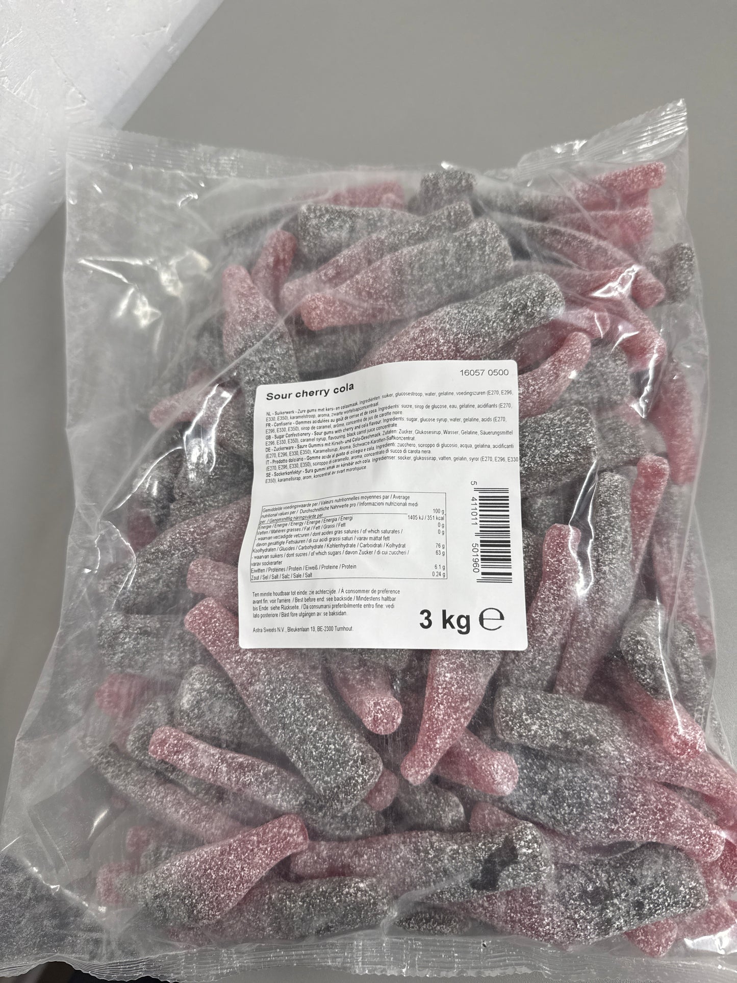 3KG Sour Cherry Cola Bottles