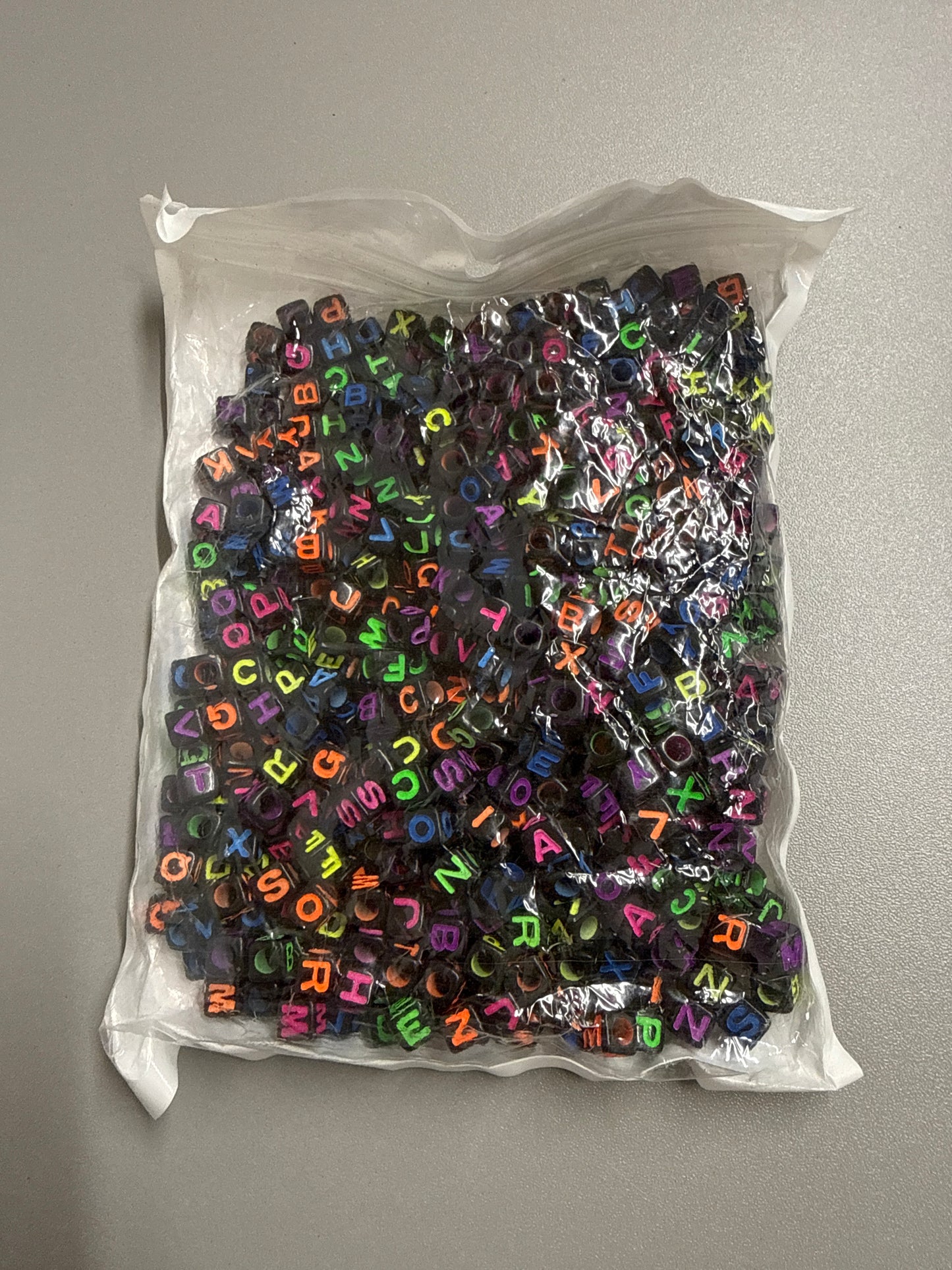 Multipack mixed letter beads
