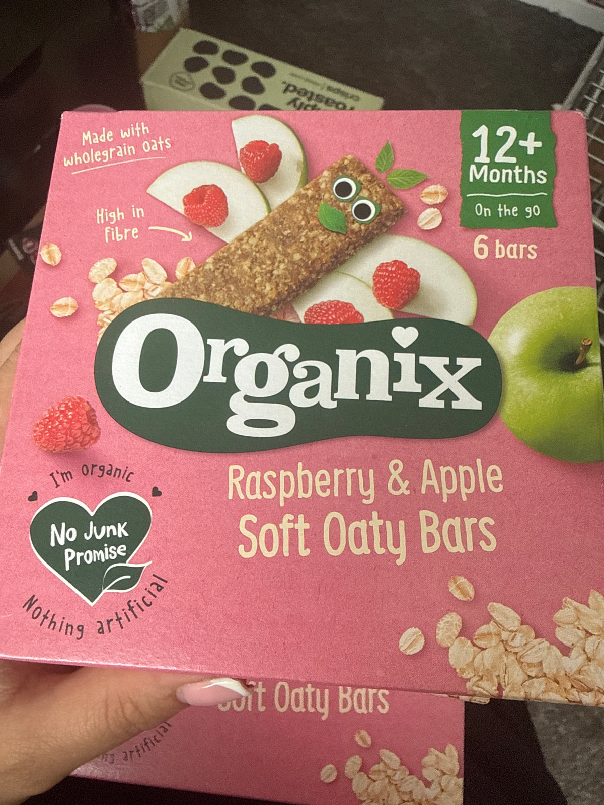 Organix - Raspberry & Apple Soft Oaty Bars