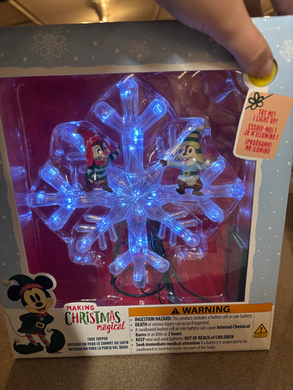 Disney Store Chip & Dale Tree Topper