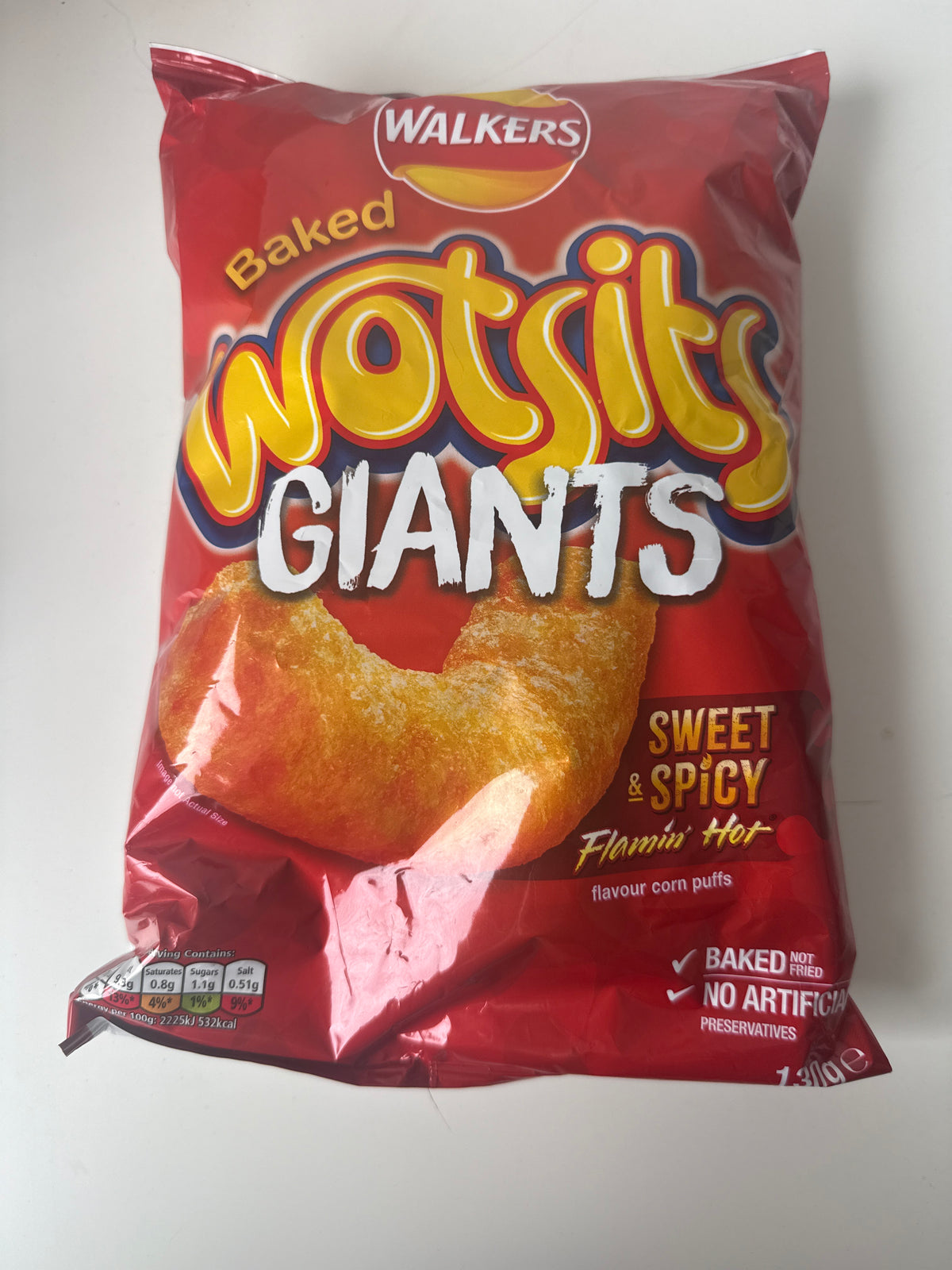 Walkers baked wotsits giant sweet and spicy