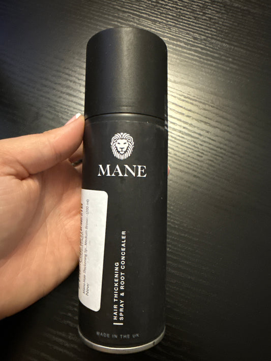 Mane Hair Thickening Spray & Root Touch Up - Shade: Mid Brown