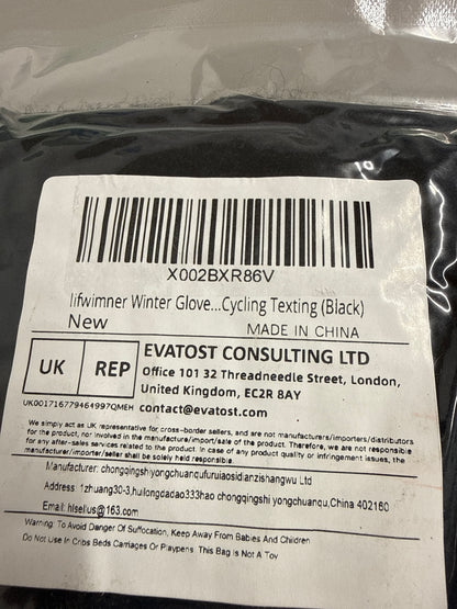 Lifwimner Winter Gloves - Cycling Texting Black