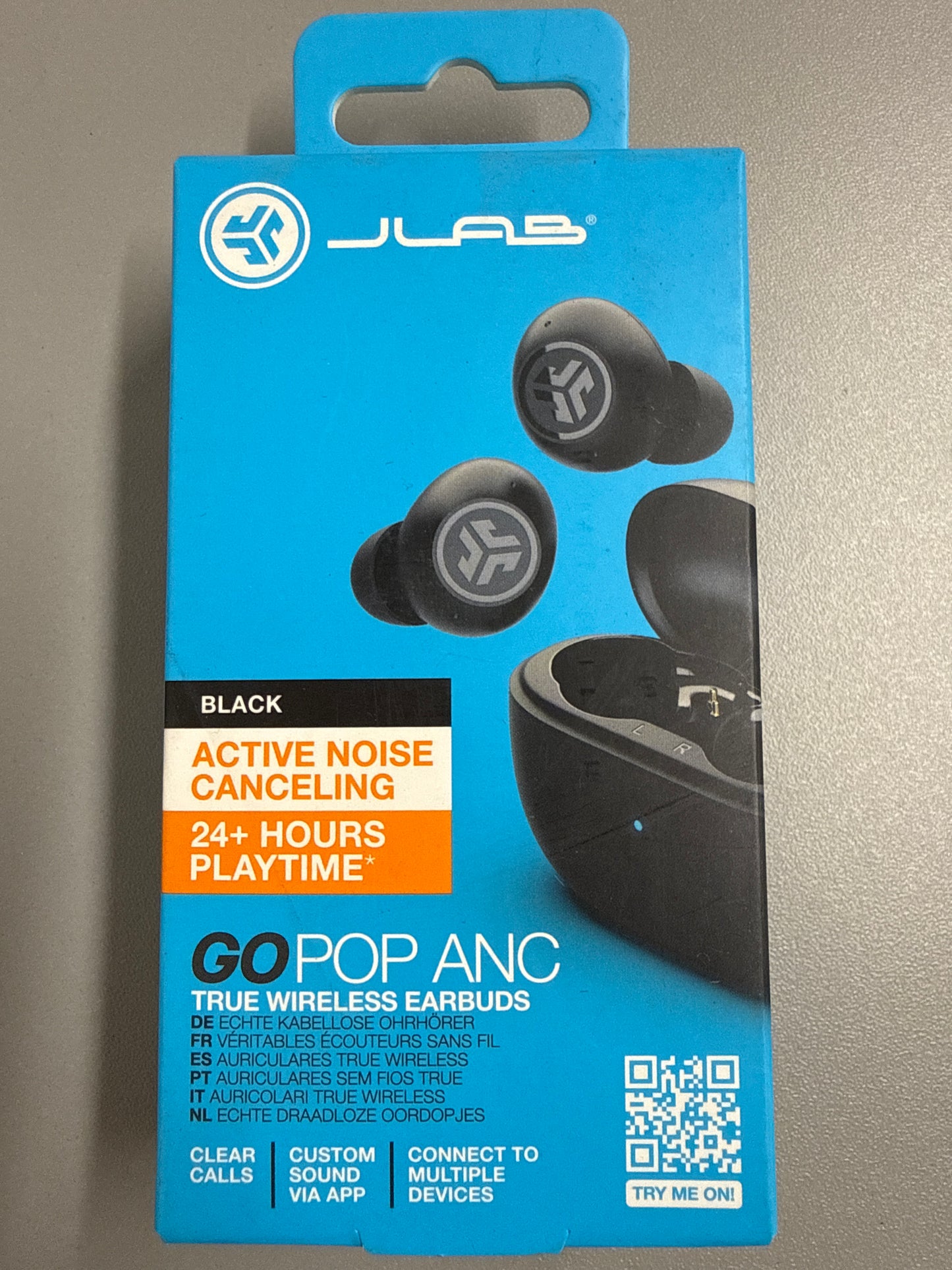 JLAB Go Pop ANC Wireless Earbuds - Black